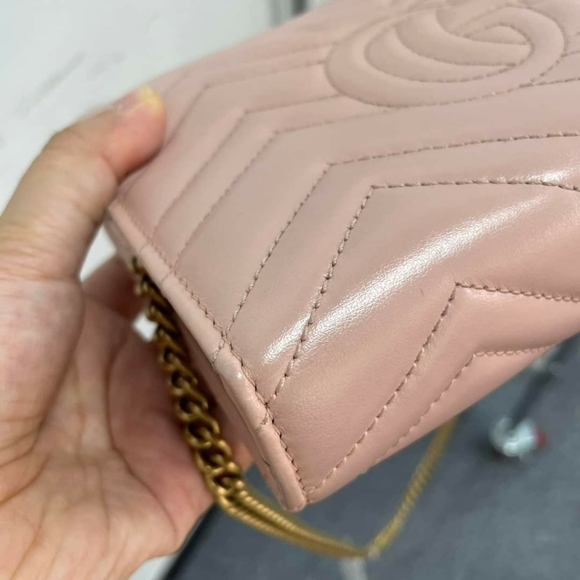 100% Authentic Gucci GG Marmont WOC Leather Shoulder Bag - Picture 4 of 14